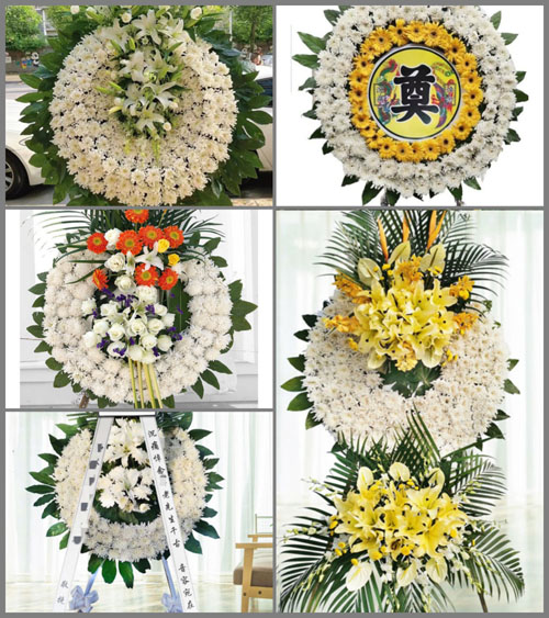 山西长治沁县段柳乡白家沟村花圈速递